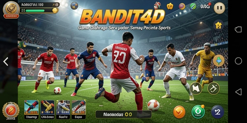 Tampilan utama gameplay BANDIT4D yang seru dan kompetitif.
