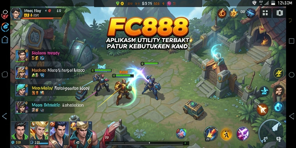 Tampilan antarmuka FC888 yang sederhana dan intuitif.