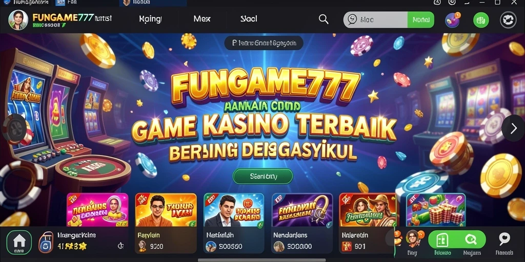 Screenshot menunjukkan gameplay seru dan interaktif dari FUNGAME777.