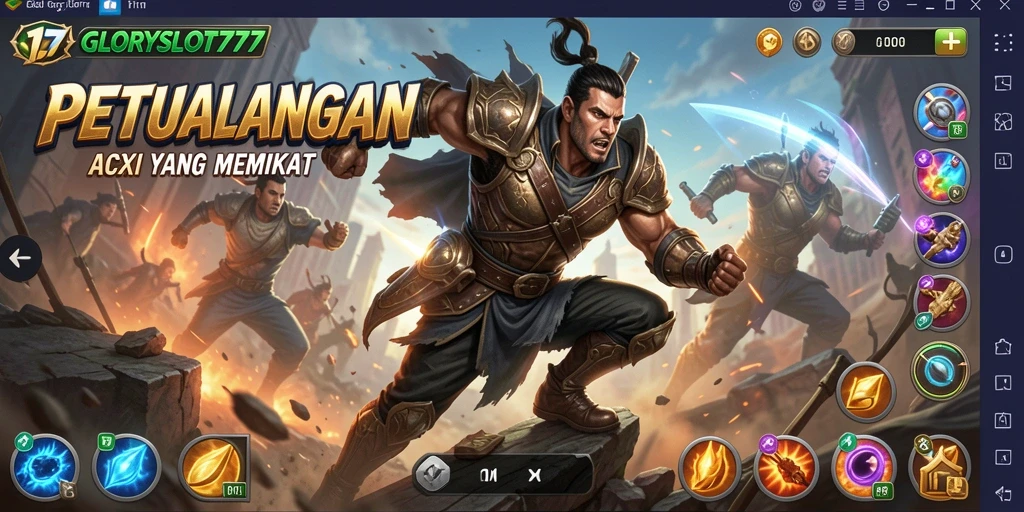 Tangkapan layar gameplay GLORYSLOT777 yang mendebarkan dan penuh aksi.