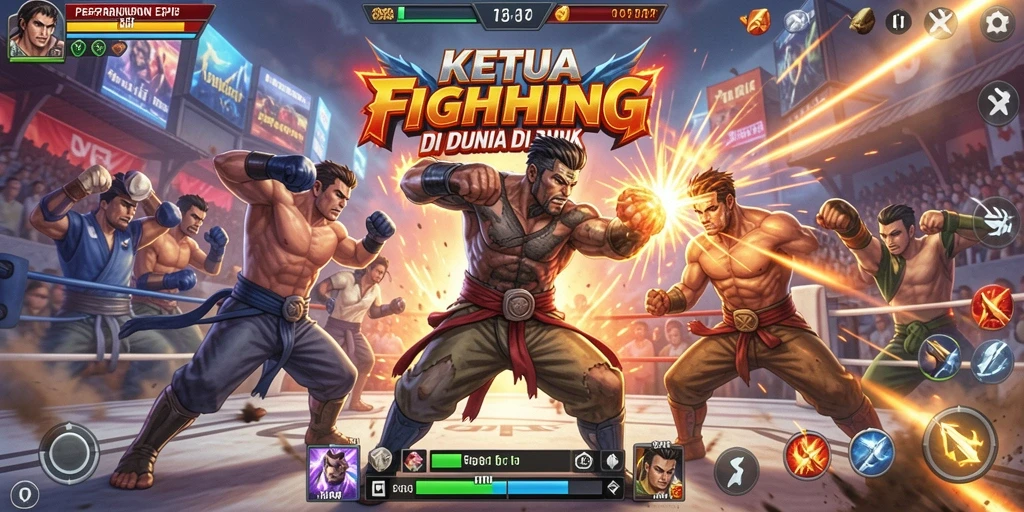 Tampilan aksi menyerupai pertarungan epik dalam KETUA.