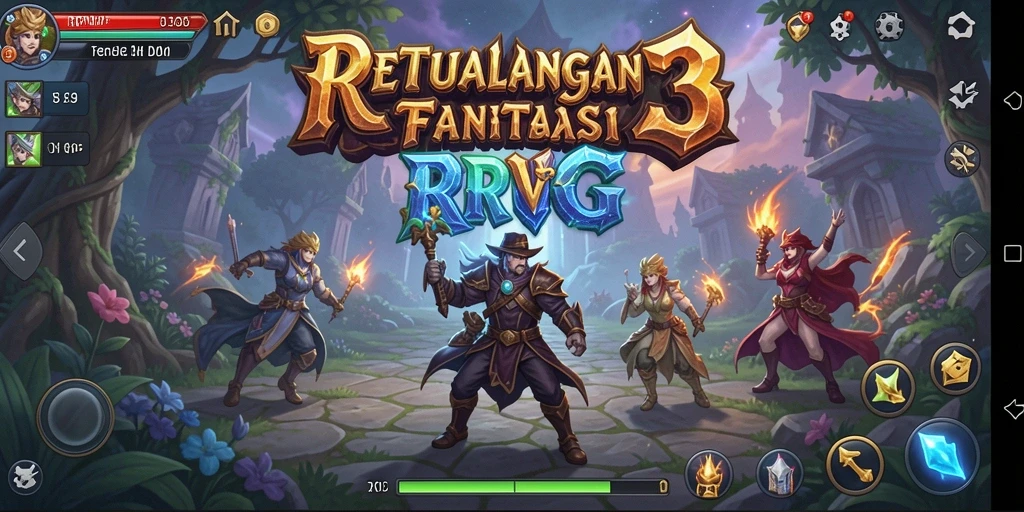 Gameplay seru RPVIP3 dengan aksi pertarungan dan eksplorasi.