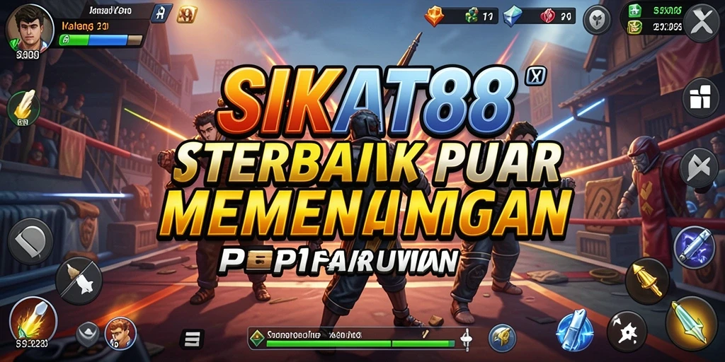 Screenshot gameplay SIKAT88 dengan aksi strategi yang mendebarkan.