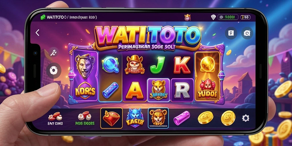 Tampilan menarik dari gameplay slot WATITOTO yang penuh warna.